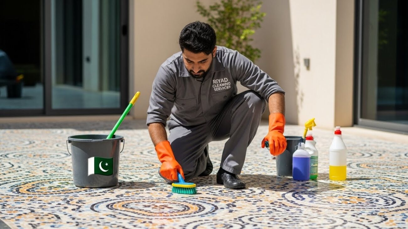 جلي بلاط بالرياض باكستاني